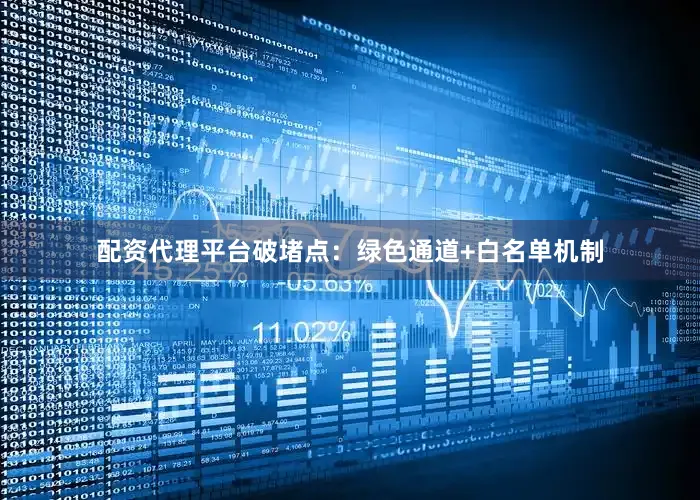 配资代理平台　　破堵点：绿色通道+白名单机制